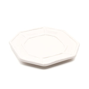 White Bamboo Cocktail Plates | Set of 4