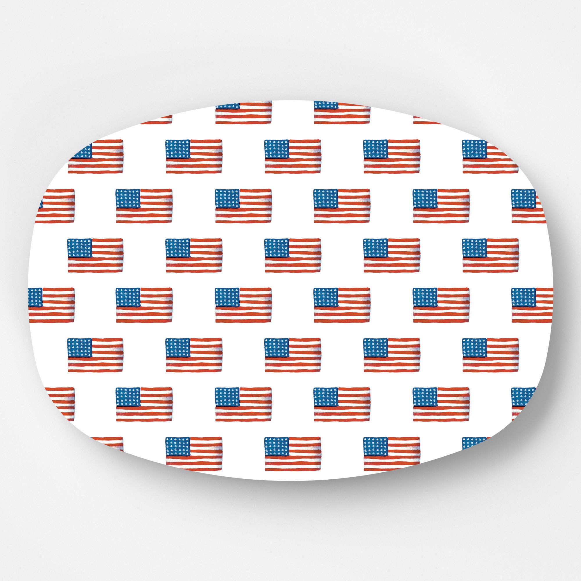 In Stock WH Serving Platter | American Flag