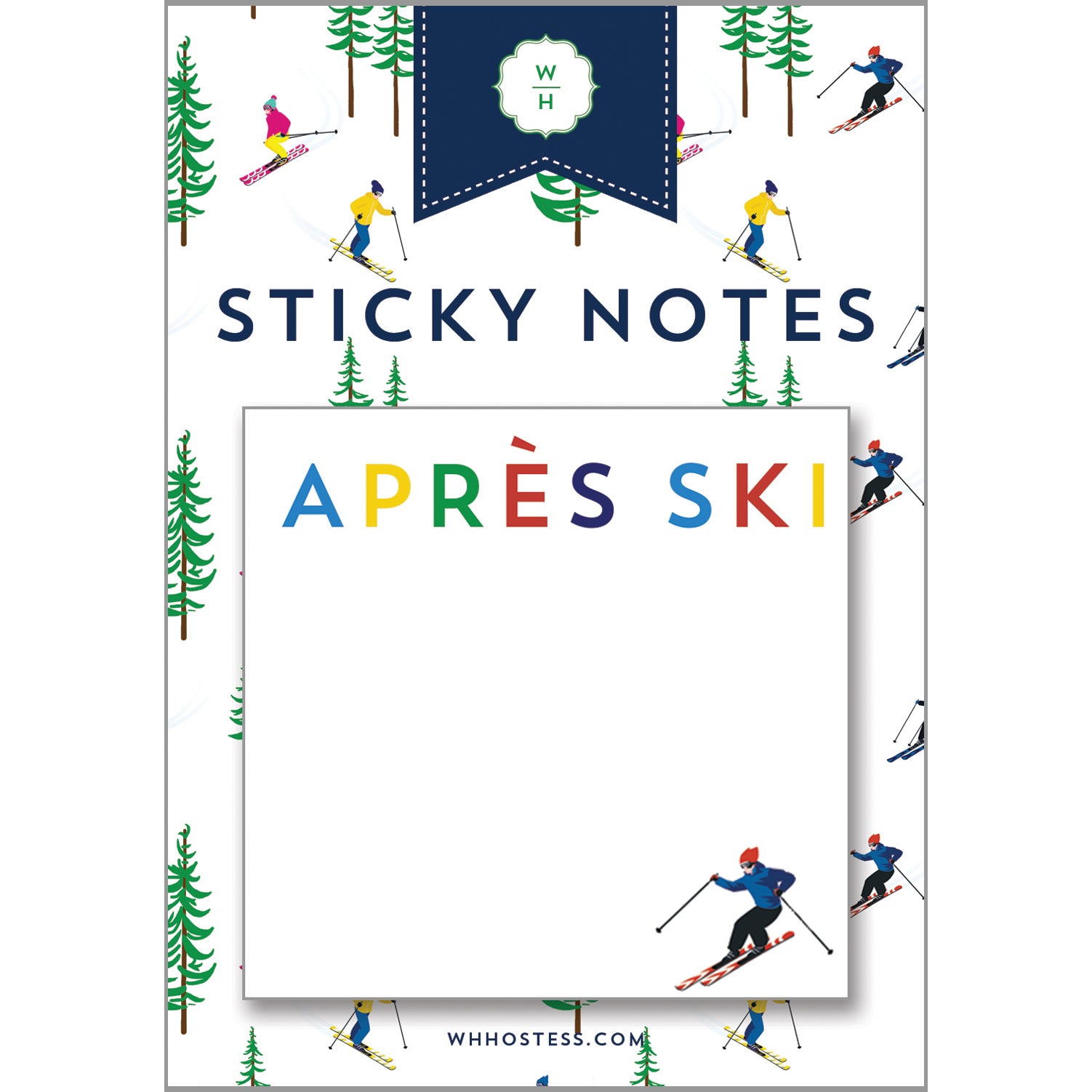 In Stock Apres Ski Single Sticky Notes