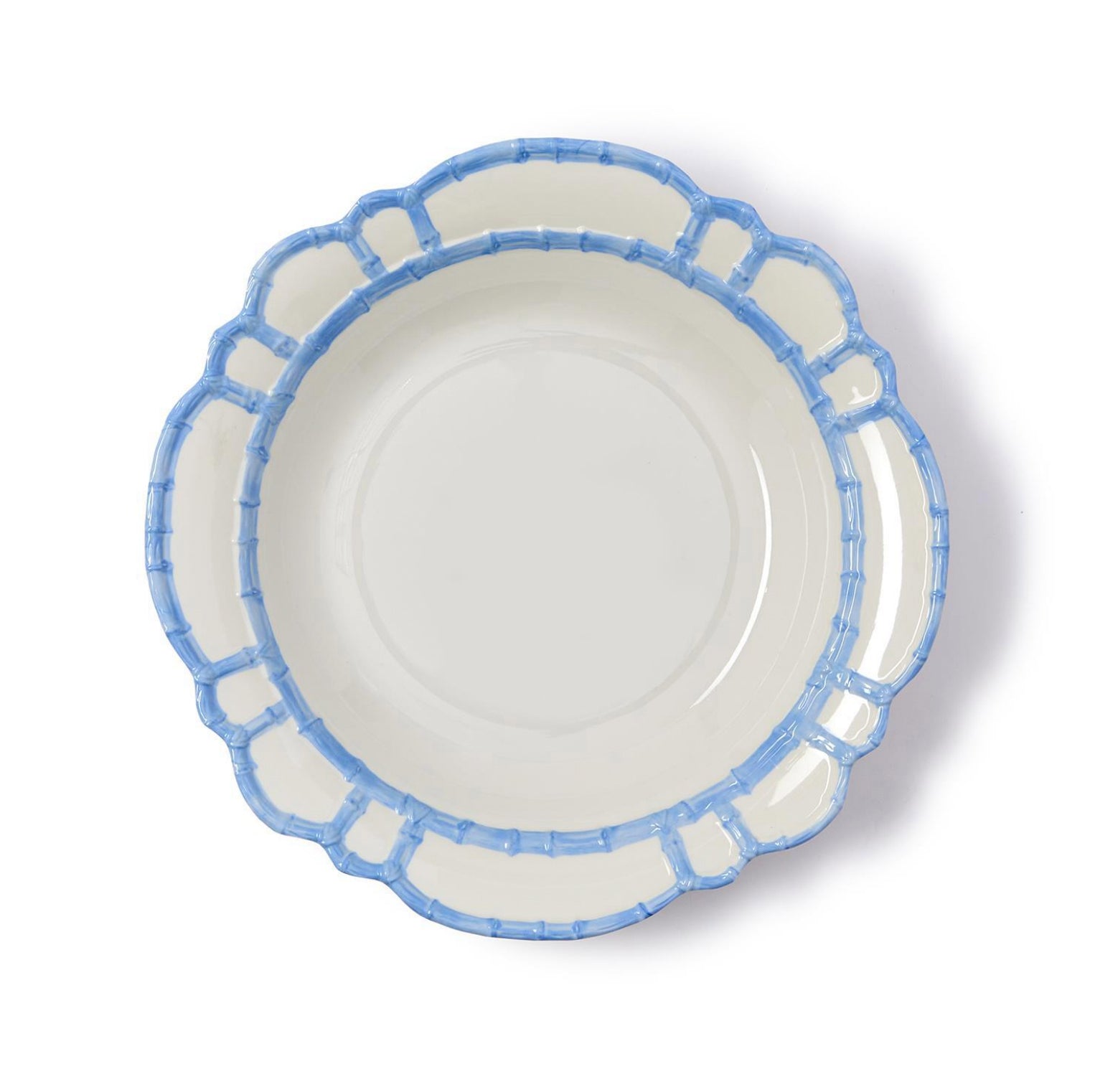 French Blue Bamboo Melamine Bowl