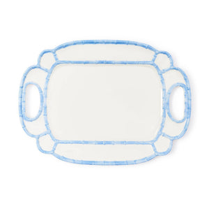 French Blue Bamboo Melamine Platter