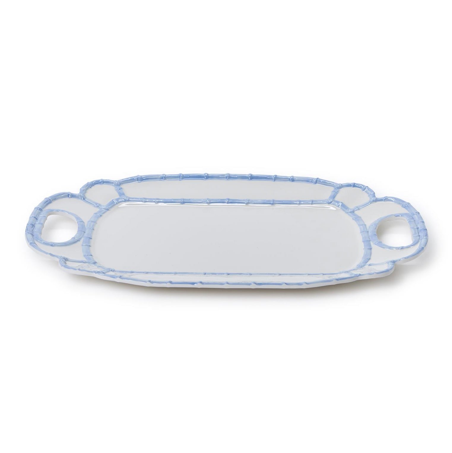 French Blue Bamboo Melamine Platter