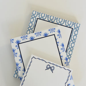 Stock Shoppe: 5x7 Blue Trellis Notepad