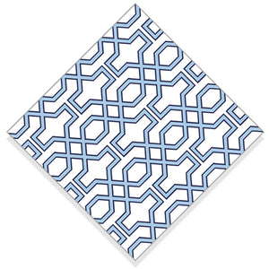 WH Paper Cocktail Napkins | Blue Trellis