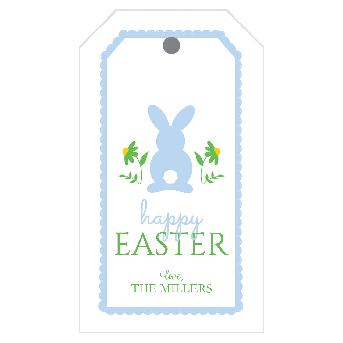 Bunny Hop Icon Personalized Gift Tags