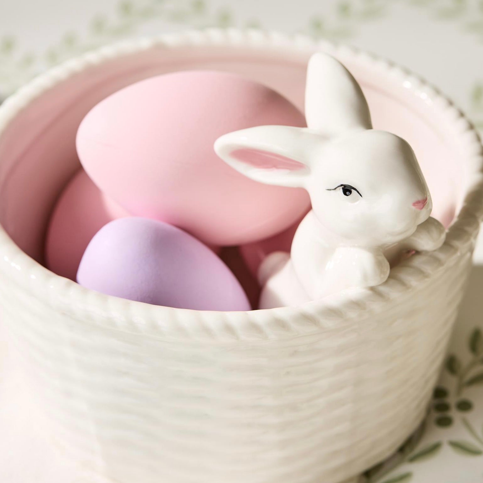 White Ceramic Bunny Tidbit Dishes | 2 Sizes Available