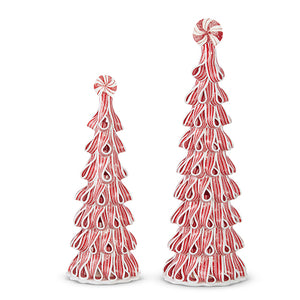 Christmas Ribbon Candy Trees | Set of 2