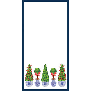 Stock Shoppe: 4.25x8.5 Christmas Topiaries Notepad