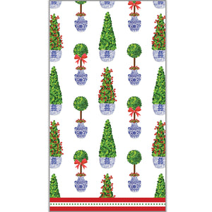 WH Paper Guest Towels | Christmas Topiaries