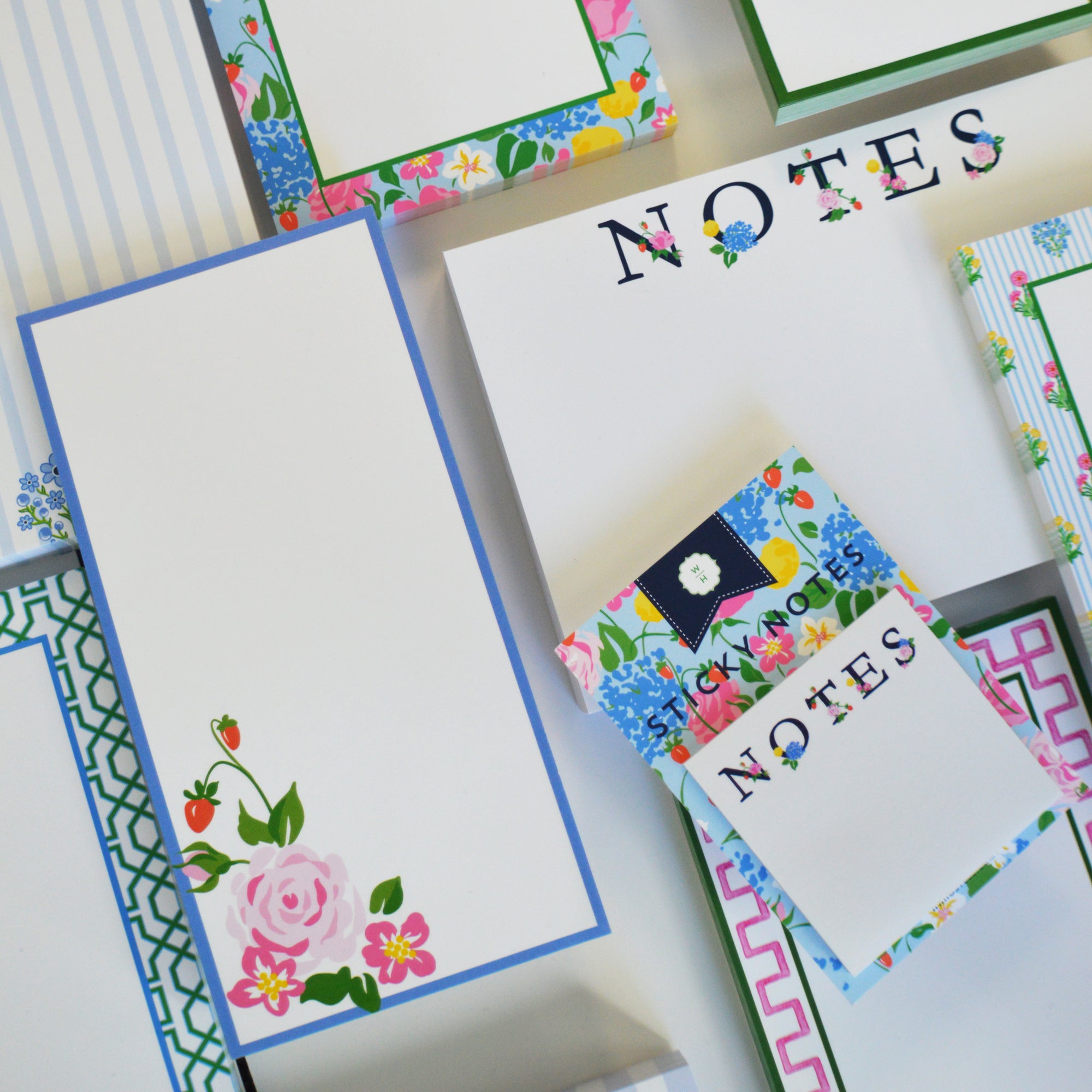 Stock Shoppe: 5x7 Strawberry Floral Notepad