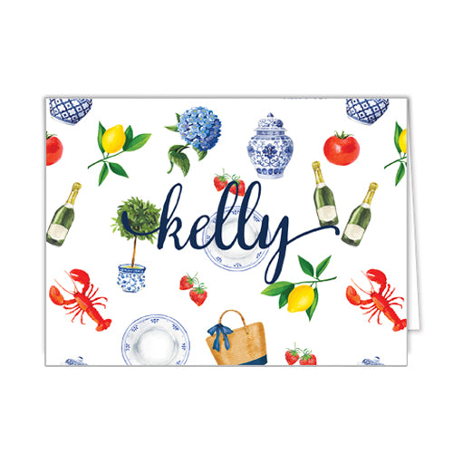 Favorite Things Personalized Folded Notecards