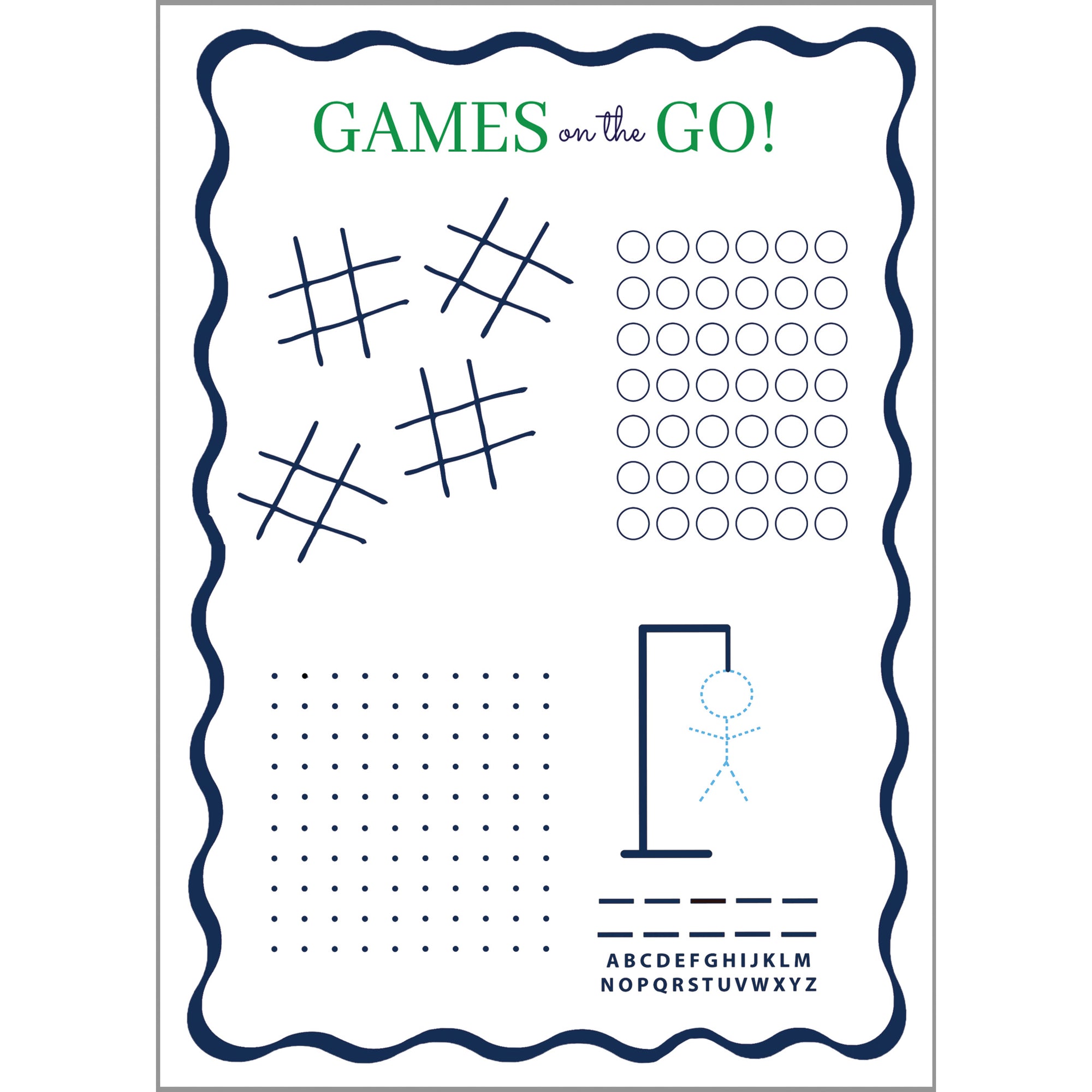 In Stock 5x7 GAMES to GO Notepad