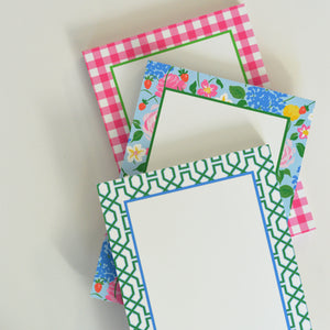 Stock Shoppe: 5x7 Green Trellis Notepad