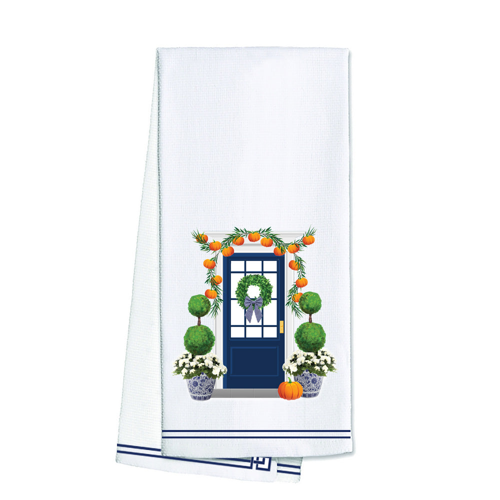 WH Hostess Cotton Tea Towel | Fall Front Door