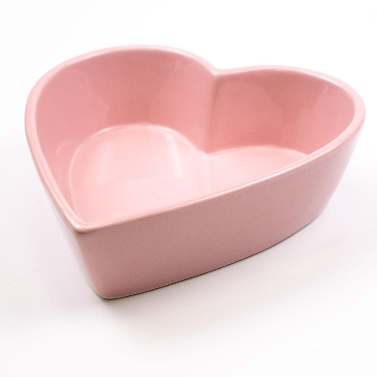 Pink Heart Tidbit Bowl