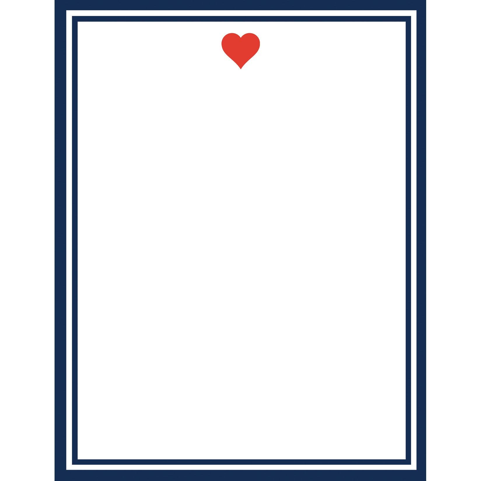 Stock Shoppe: 4x5 Heart Notepad