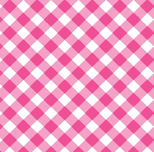 In Stock Continuous Roll Gift Wrap | Hot Pink Gingham Check