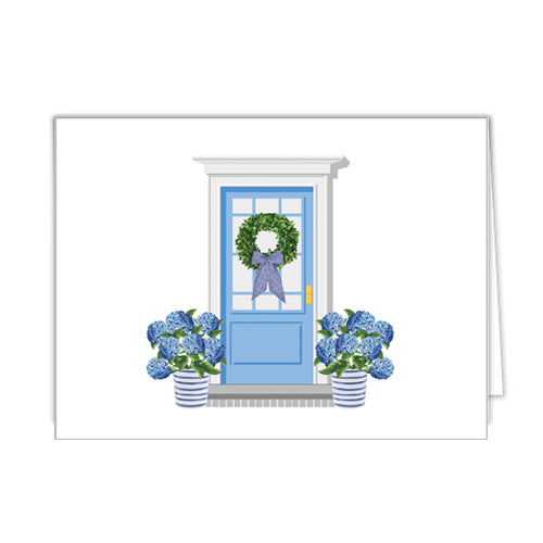 In Stock Folded Notecard Set of 10 | Hydrangeas Front Door