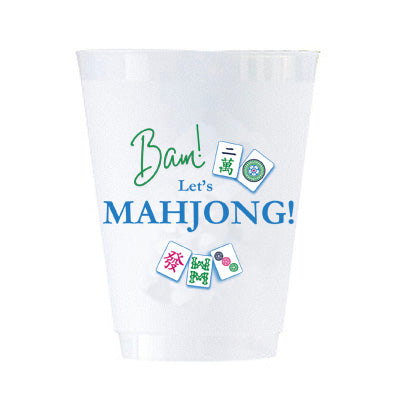 In Stock Mahjong Bam! Shatterproof Cups | Set of 8