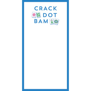 Stock Shoppe: 4.25x8.5 Mahjong Crack Dot Bam Notepad