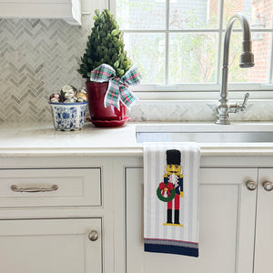 WH Hostess Cotton Tea Towel | Nutcracker Stripe