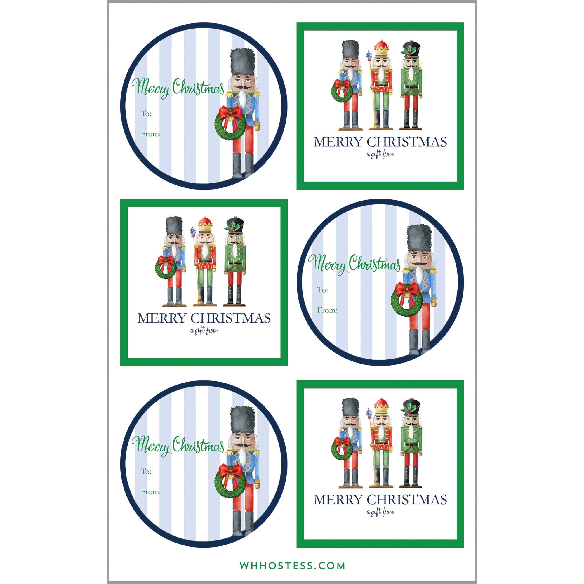 Gift Sticker Sheets | Nutcracker