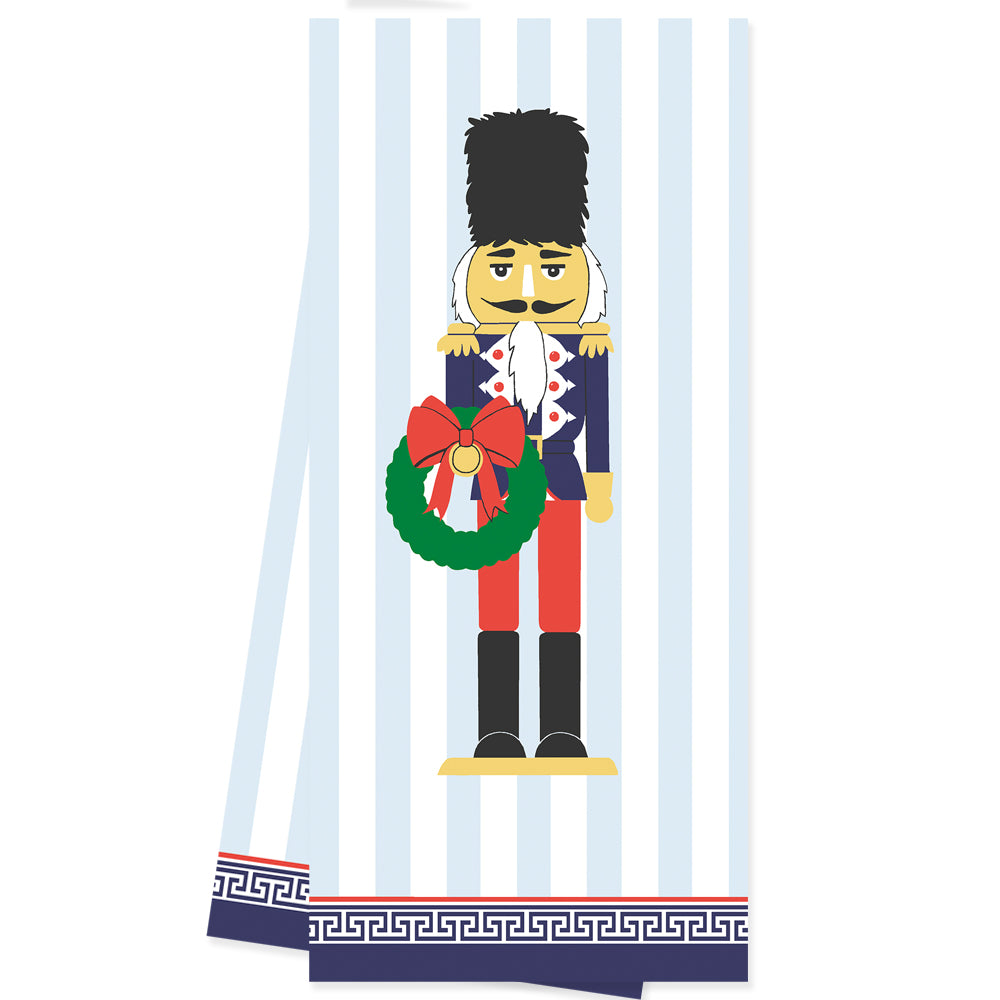 In Stock WH Hostess Cotton Tea Towel | Nutcracker Stripe