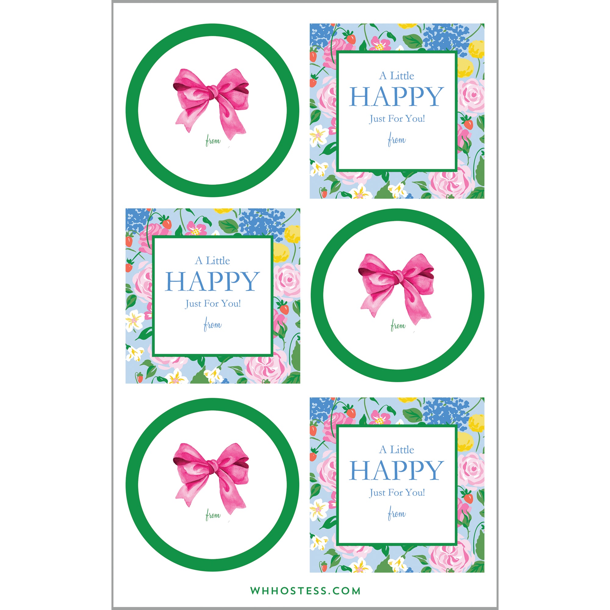 In Stock Gift Sticker Sheets | Strawberry Floral