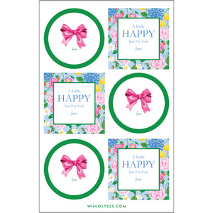 Gift Sticker Sheets | Strawberry Floral