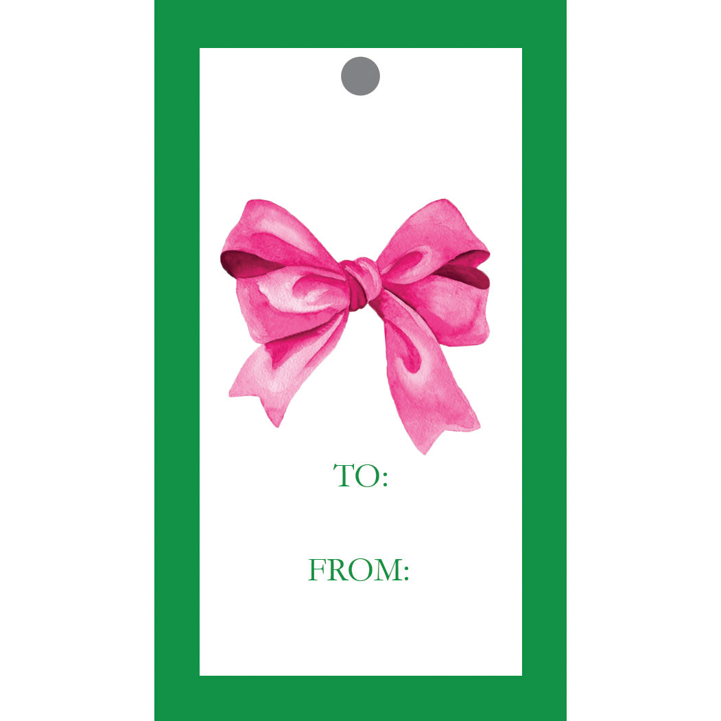 In Stock Gift Tags | Pink Bow