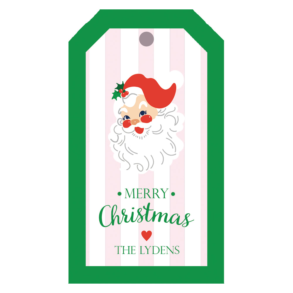 Personalized Christmas Gift Tags With Preppy, Classic Designs - Wh 