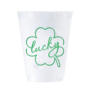 Lucky Shamrock Shatterproof Cups | Set of 8