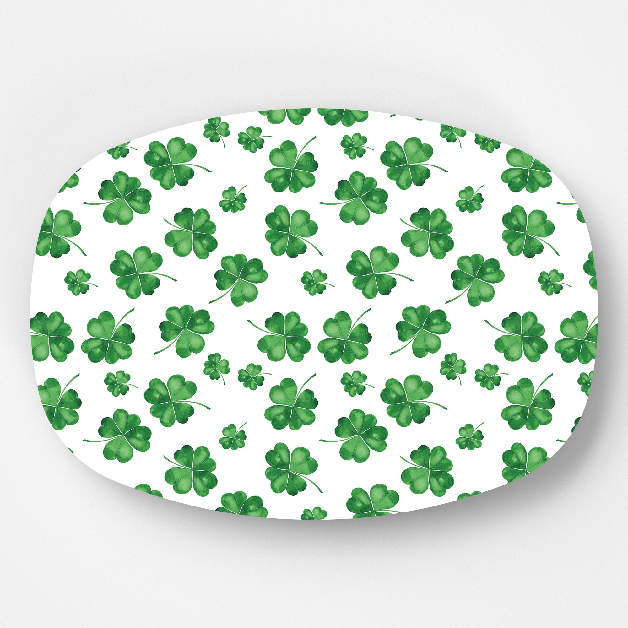 In Stock WH Serving Platter | Shamrocks