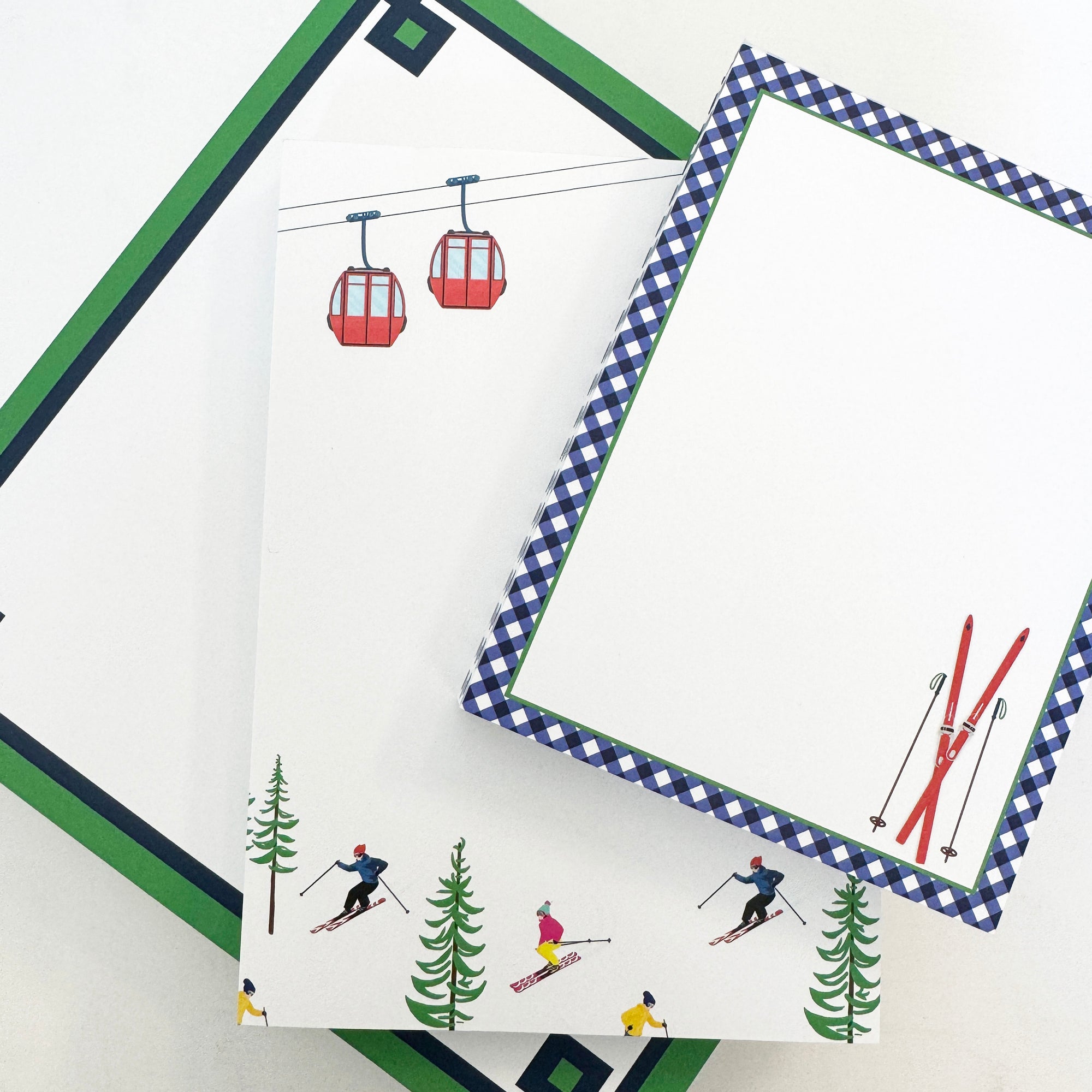 Stock Shoppe: 4x5 Ski Gingham Notepad