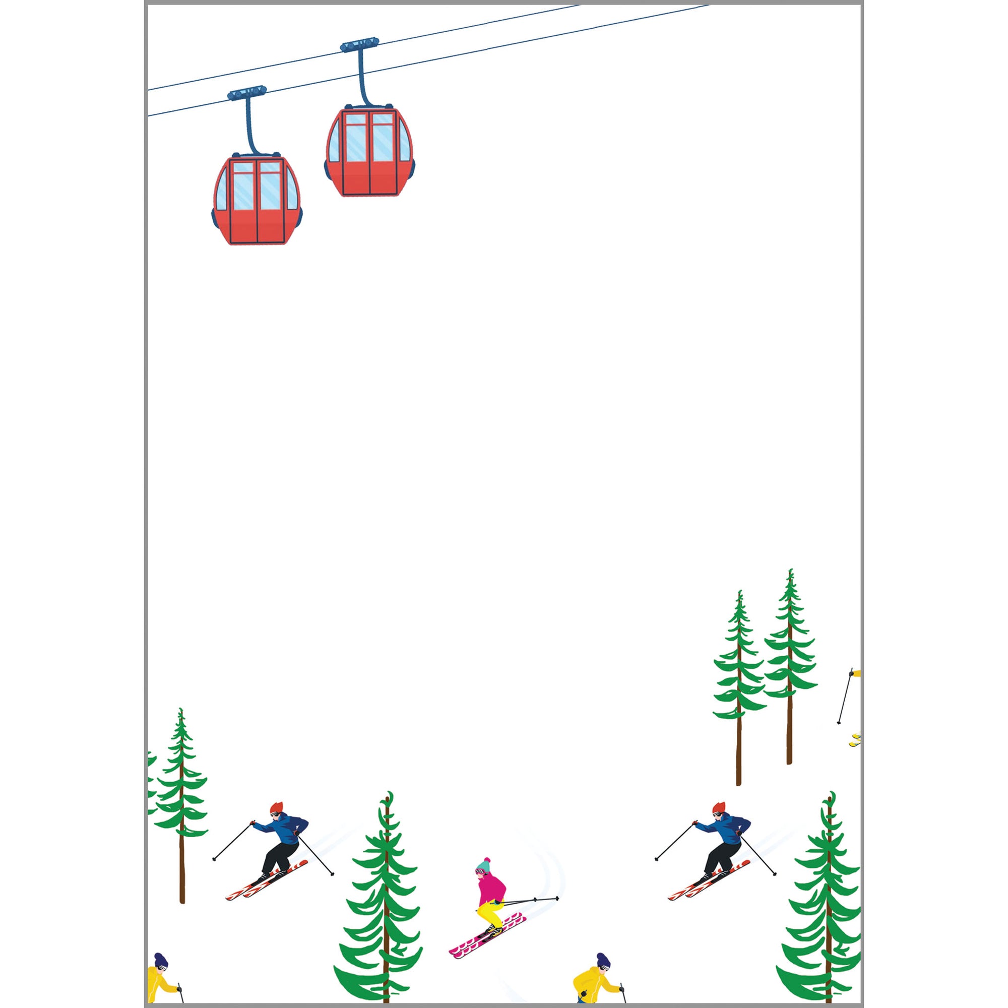 In Stock 5x7 Ski Season Notepad