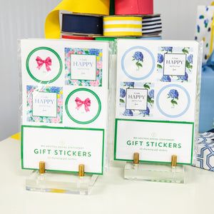 Gift Sticker Sheets | Blue Hydrangeas