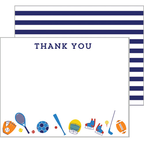 In Stock Flat Notecards | Sports