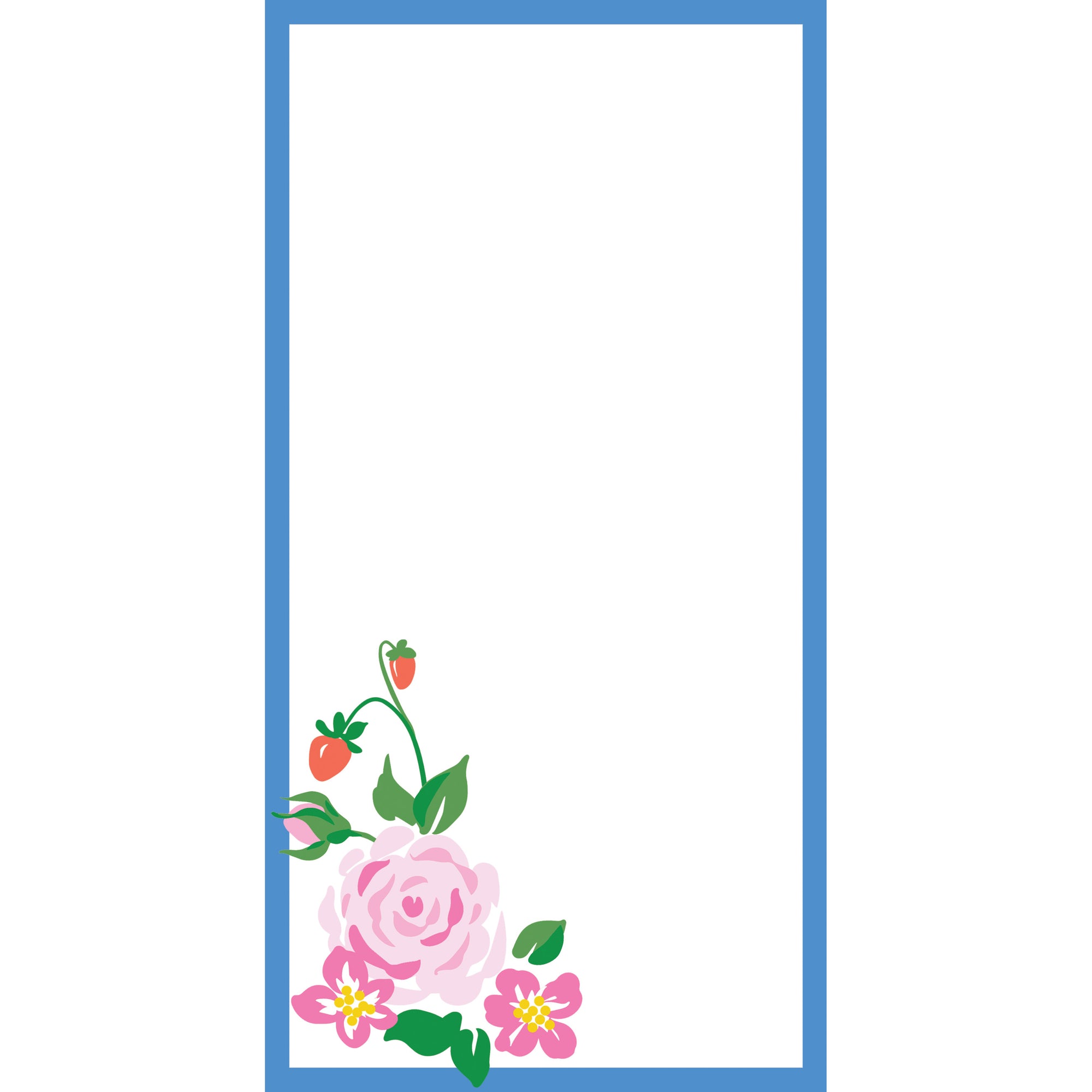 Stock Shoppe: 4.25x8.5 Strawberry Floral Notepad