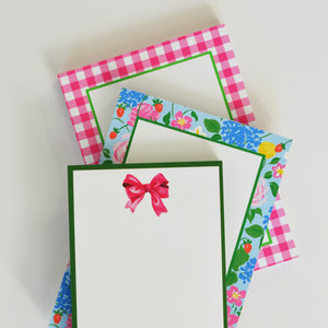 Stock Shoppe: 5x7 Strawberry Floral Notepad