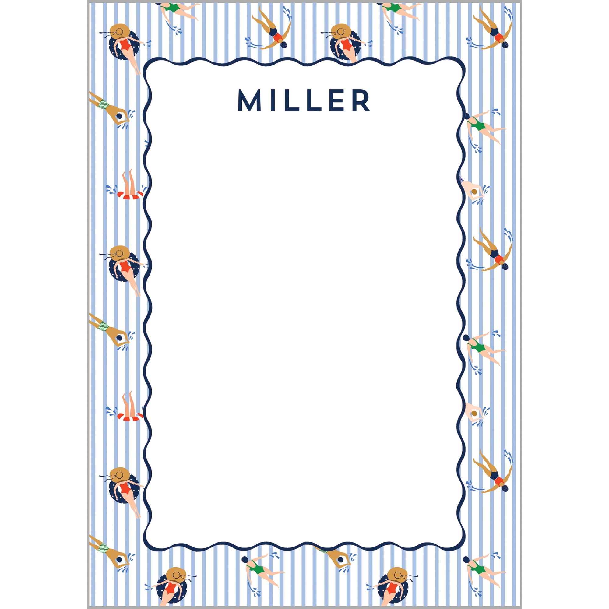 Swimmers Personalized Notepad