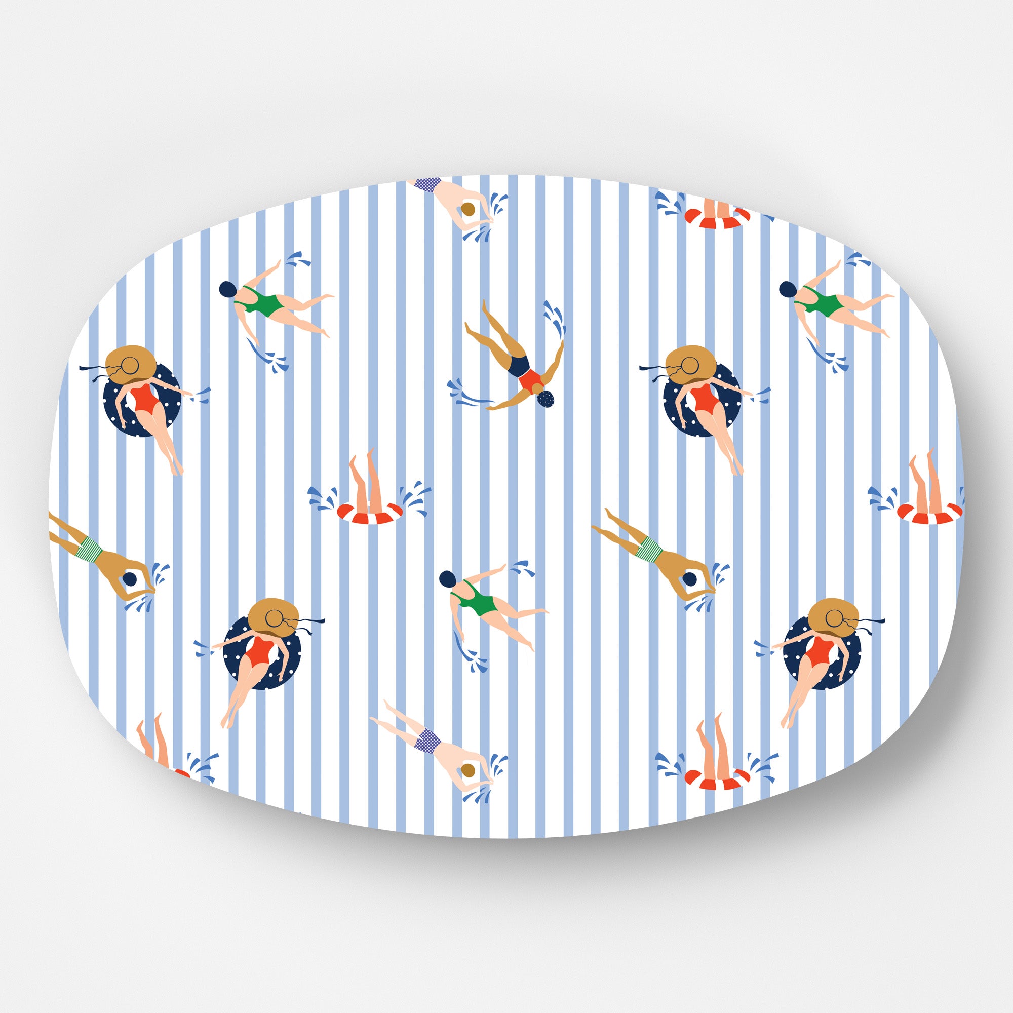 In Stock WH Serving Platter | Swimmers