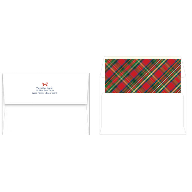 Tartan MERRY Christmas Photo Card