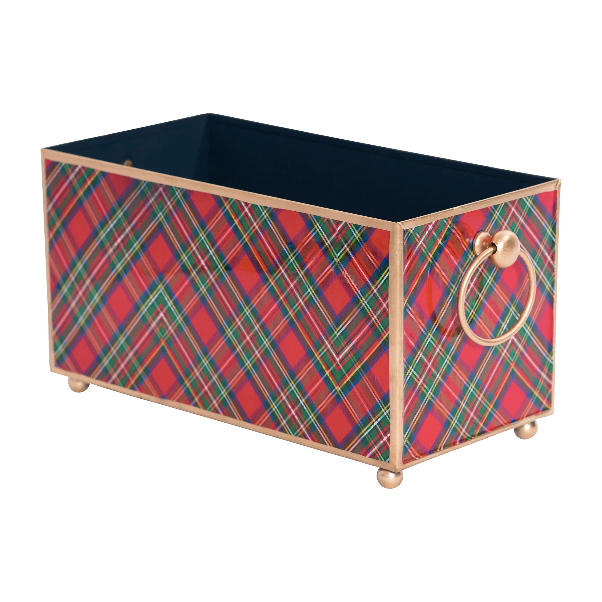 WH Hostess x Jaye's Studio: Tartan Plaid Rectangular Cachepot