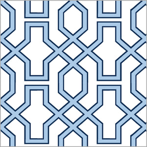 Continuous Roll Gift Wrap | Blue Trellis