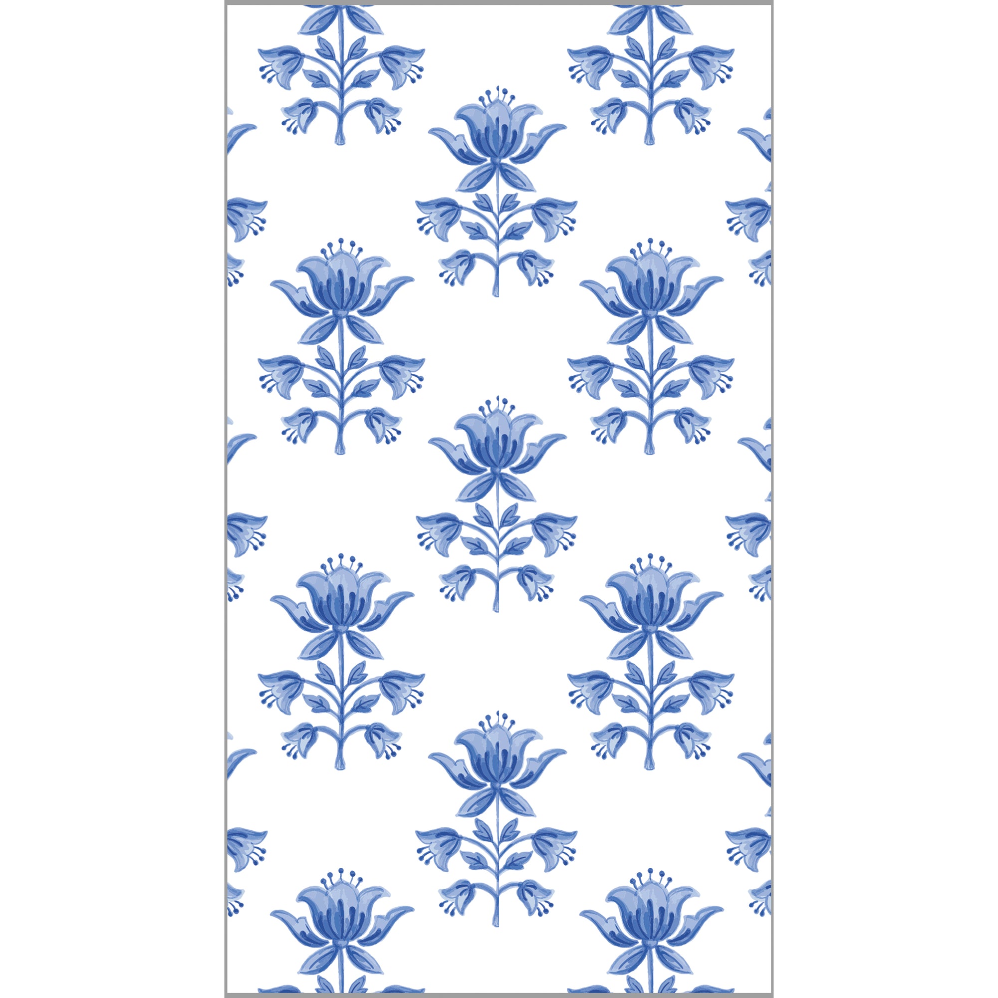 In Stock WH Paper Guest Towels | Tulip Block Print