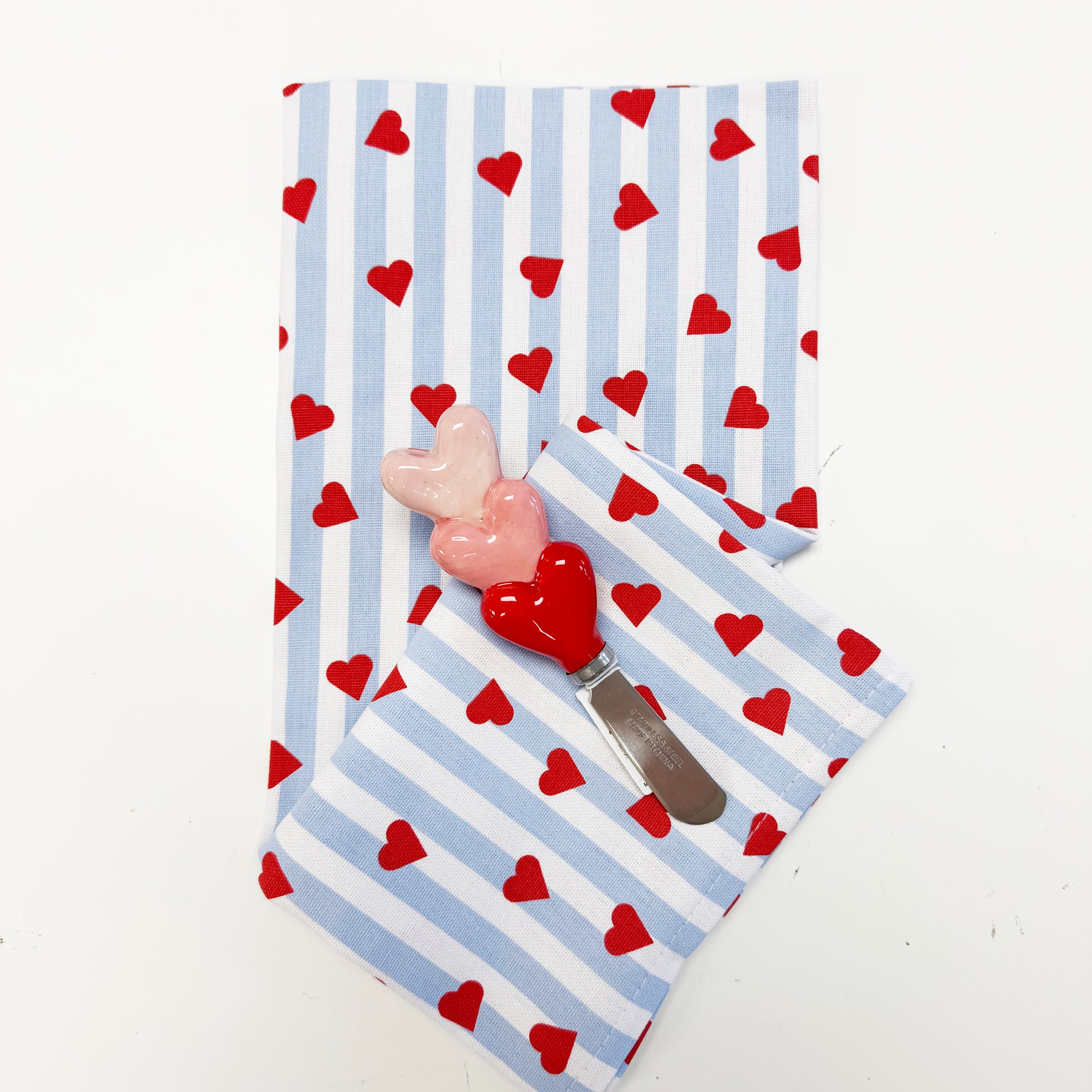 Valentine's Day Tea Towel + Spreader Bundle