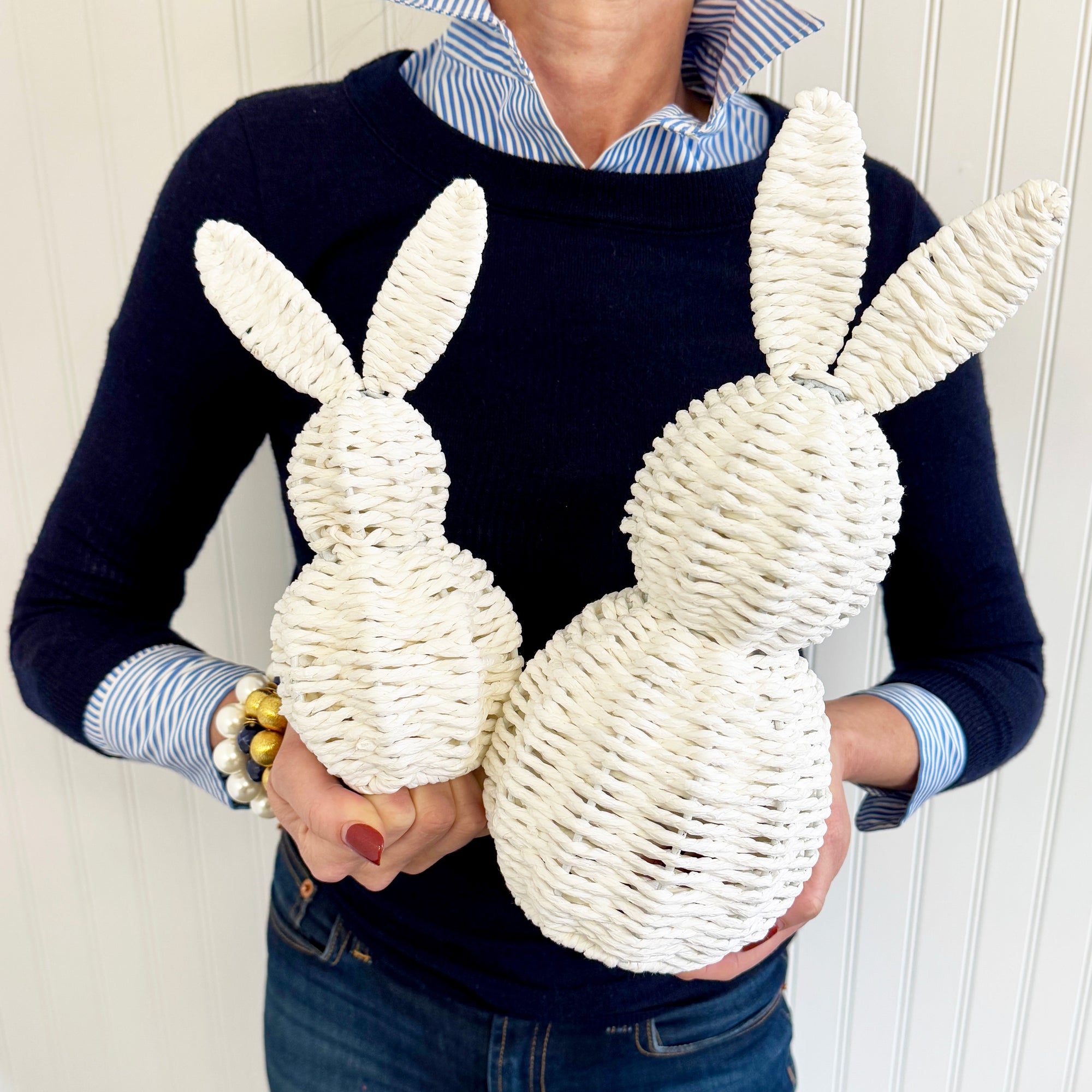 White Paper Rope Bunny | 2 Sizes Available