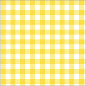 Continuous Roll Gift Wrap | Yellow Gingham Check