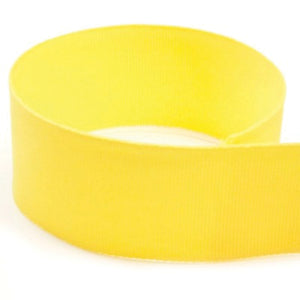 Preppy Solid Grosgrain Ribbon | Yellow