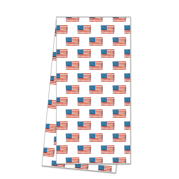 WH Hostess Cotton Tea Towel | American Flag Pattern